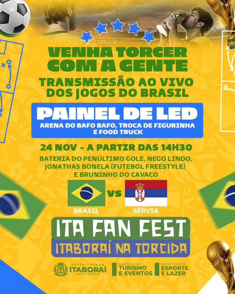 Ita Fan Fest Arena Para Torcedores Ter Transmiss O Dos Jogos Do