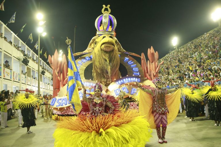 Desfile da Paraíso do Tuiuti no Carnaval 2019 no Rio de Janeiro