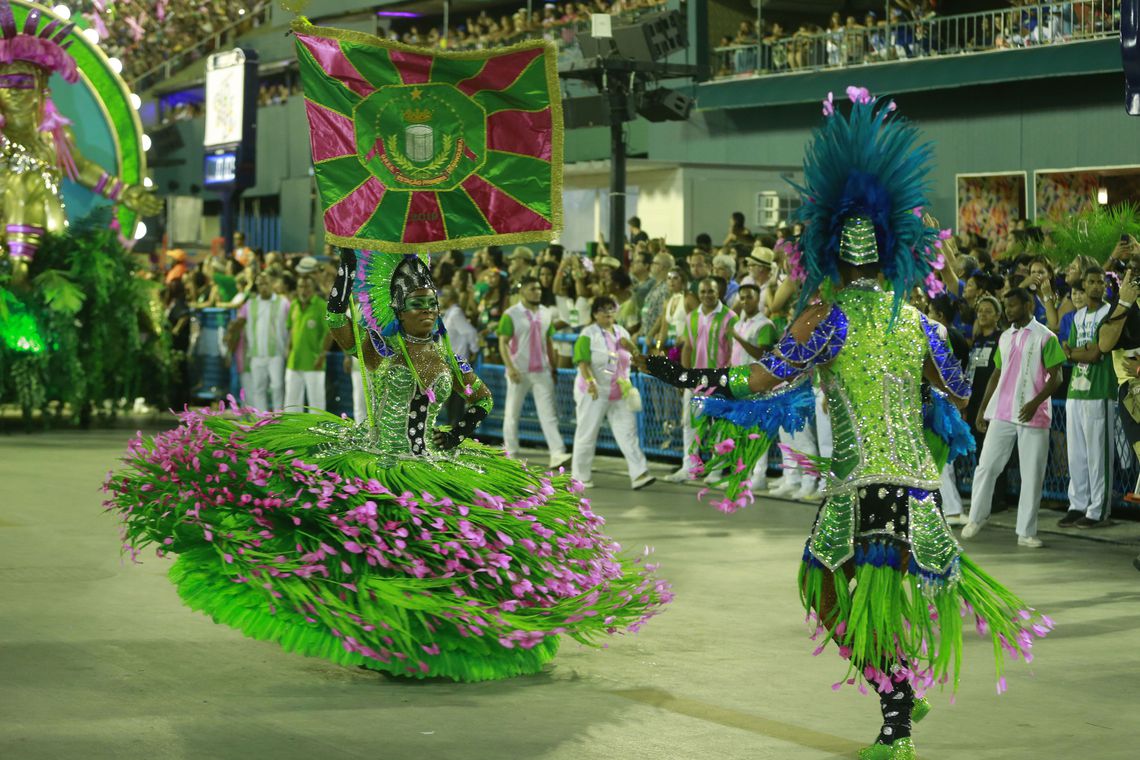 Desfile da Mangueira no Carnaval 2019 no Rio de Janeiro