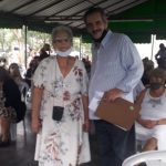 A sra Antonia e Aloyr Orsi do Trincheira do Bem Foto Divulgação