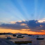 Por do sol na Praia das Pedrinhas Foto Marcos Santana