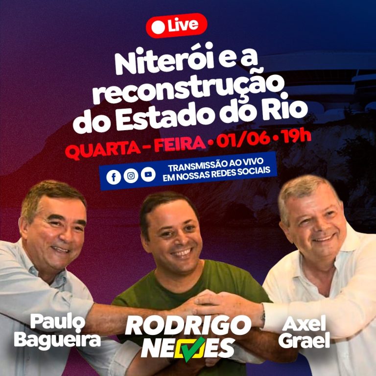 01.06.2022 - Encontro de Rodrigo Neves com Axel Grael e Paulo Bagueira