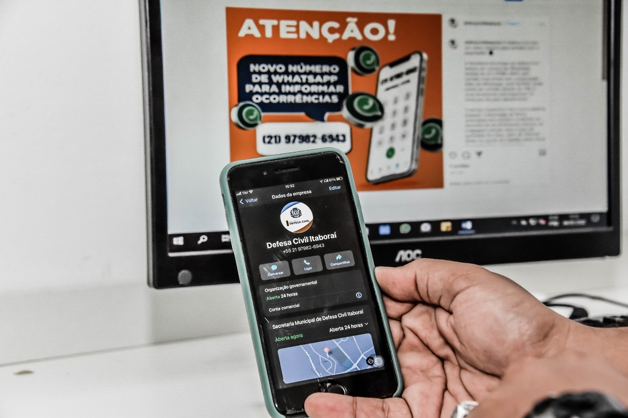 Defesa Civil de Itaboraí lança canal de WhatsApp para acionamento de ocorrências (1)