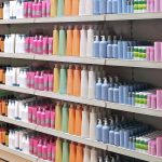 Toiletries retail shelves