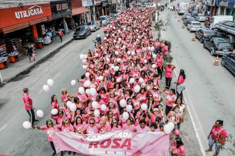 Caminhada Rosa mulheres se unem contra o câncer de mama em Itaboraí (2)