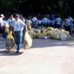 escoteiros fazem ação de limpeza no horto do fonseca