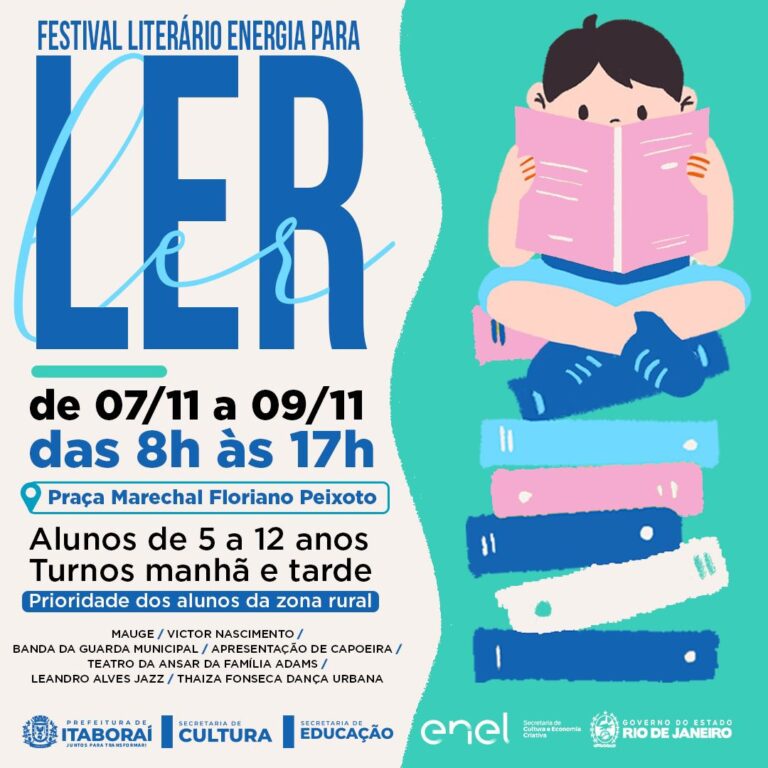 Festival ‘Energia para Ler’ estaciona na Praça Marechal Floriano Peixoto a partir desta terça-feira