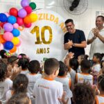 Umei Zilda Arns completa 10 anos com festa e novos brinquedos para os alunos