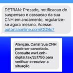 Falsas notificações