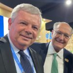 Prefeito de Niterói, Axel Grael, e o vice-presidente Geraldo Alckmin