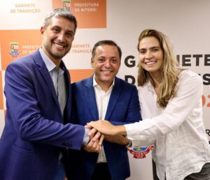 Fabiano Gonçalves, Rodrigo Neves e Isabel Swan