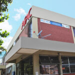 Empty room with a gray wall mockup