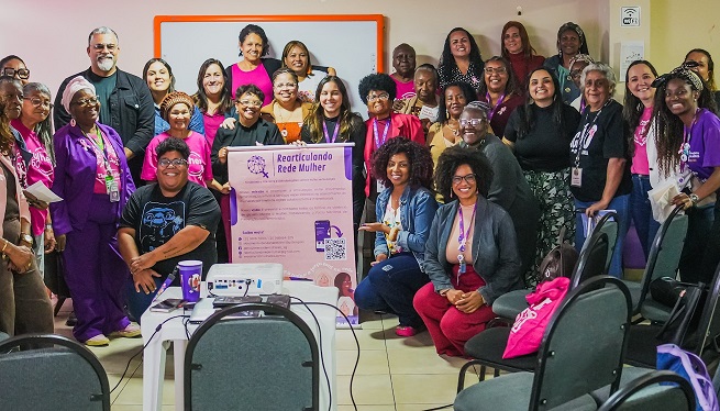 Grupo participante do 5 encontro do Rearticulando Redes