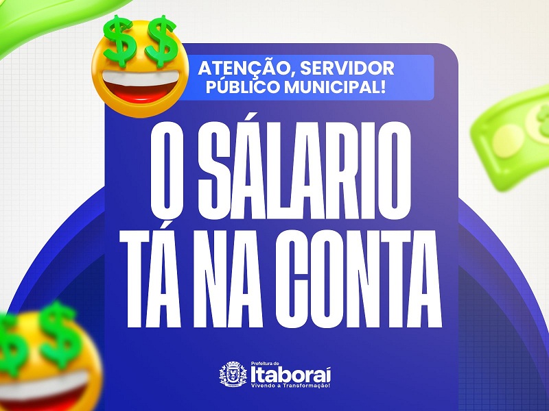 Prefeitura de Itaboraí antecipa salário em celebração ao Dia do Servidor Público