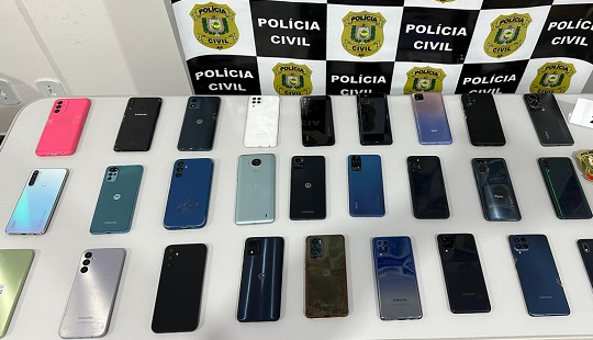 Celulares Roubados FotoDivulgaçãoPC