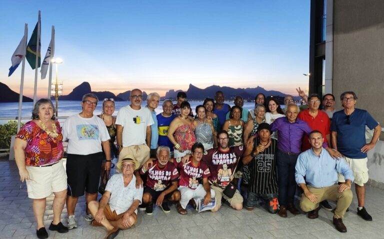 Clube Central recebeu representantes do sindicato e do Filhos da Pauta. Divulgação