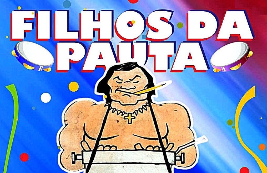 Arte traz Arariboia de repórter. Foto Divulgação