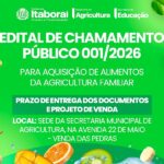 Prefeitura de Itaboraí lança Chamamento Público 0012026 para compra de alimentos da agricultura familiar