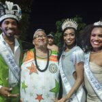 Rei Momo com presidente da Banda Gonça, rainha e princesa do Carnaval. Foto Divulgação