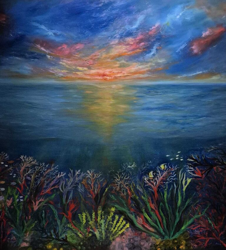 Refúgios Coralíneos. (Técnica - Óleo sobre tela)