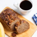 Vegan,Banana,Bread,With,Walnuts,On,A,Wooden,Cutting,Board