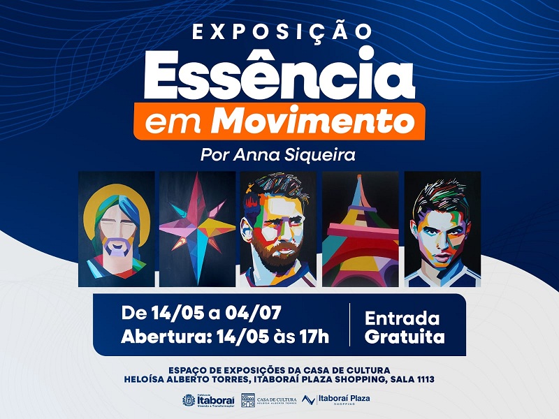 Exposição “Essência em Movimento” chega ao Shopping Itaboraí Plaza com entrada gratuita