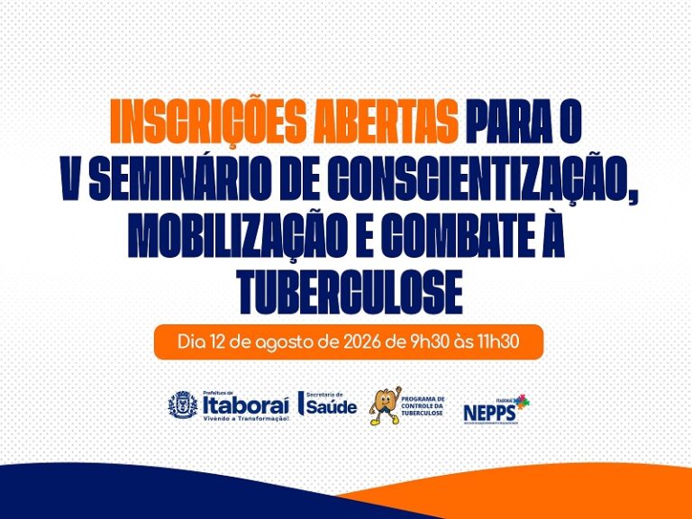 Inscrições abertas para o V Seminário de Conscientização, Mobilização e Combate à Tuberculose em Itaboraí (3)