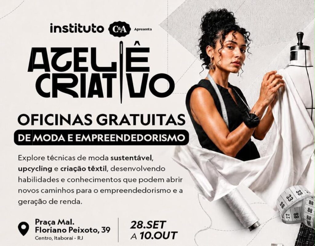 Itaboraí recebe oficinas gratuitas de moda sustentável e empreendedorismo